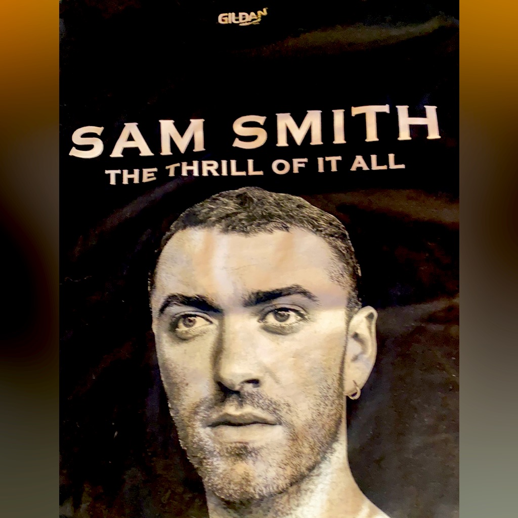 Sam Smith 2018 Concert Band Tee Small Like New